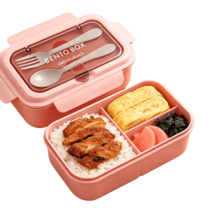 Adult Lunch Box, Outdoor Lunch Box, Bento Box With Utensils, 3-Compartment Lunch Box, Microwave , Suitable For Students Back To School, Office Workers, Outdoor Camping And More - Multicolor - View 11