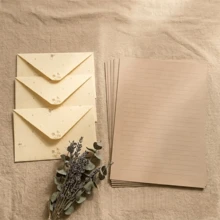 16PCS Cottagecore Floral Stationery Set, Aesthetic Vintage Letter Paper & Envelopes Kit, Fairycore Romantic Flower Writing Pad For Penpal, Journaling & Love Confessions - A - View 4
