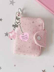 Lightweight Star-Shaped Zipper Coin Purse With Charm, Card Holder, Multi-Layer Storage Bag, Student ID Card Holder, Mini Key Pouch, Daily Storage Bag - Multicolor - View 14