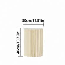 1pc/Set Ivory Cardboard Base, Foldable Cardboard Roman Column, Floor Display Column, DIY Base Box With Round Top Shelf, Suitable For Birthday, Floral, Gift, Wedding Decoration, Home, Room, Graduation, Party, Bachelor Party - Multicolor - View 15