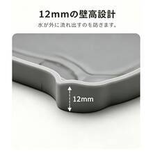 1 Cute Cat-Shaped Silicone Faucet Drip Tray/Absorbent Mat; Universal Fit; Suitable For Kitchen And Bathroom Sinks; Made Of Silicone. Ideal For Bathroom Accessories, Home Goods, Kitchen Decor, And Kitchen Supplies. - Multi-color - View 5