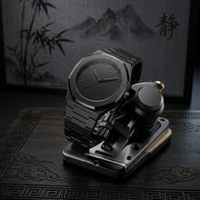 1块黑色鸽子石英表，青少年款，S68品质，中国风圆形树脂表壳，适合日常佩戴、生日、节日礼物、学生款 - 彩色 - 查看 3