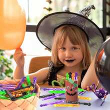 Tongkat Gelembung Bentuk Hantu , Tabung Gelembung Panjang Kecil, Perlengkapan Suasana Karnaval Halloween untuk Anak-Anak, Hadiah Berbagi, dan Dekorasi. - MultiWarna - View 4