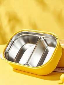2-Compartment Stainless Steel Bento Lunch Box, Cute Little Duck Leak-Proof Student Lunch Box, Portable Girls Lunch Box, Student Office Picnic Food Storage Box - Multicolor - View 10