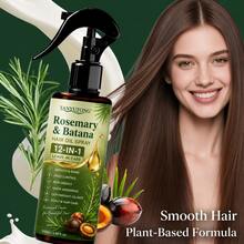 YANYUTONG 12 In 1 Batana And Rosemary Hair Care Essential Oil Spray Strengthens Hair, Deeply Moisturizes Hair, Smoothes Dry And Rough Hair, Prevents Bifurcation, And Improves Luster. Fluffy Control Solution, Preferred For Daily Hair Care Products - Oil Control - View 8