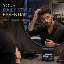 Adglamful 120g Matte Hair Clay For Men, Rich In Honey And Glycerin, Non-Damaging Hair Styling, Natural Texture, Men's Hair Styling Clay - Mud - View 7