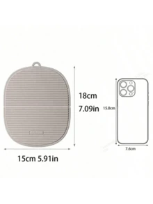 1pc Multipurpose Dining Table Mat, Kitchen Striped Non-Slip Heat-Resistant Placemat, Silicone Thick Insulation Pad, Slip Proof Kitchen Items, Practical Holiday Home Gift - View 8