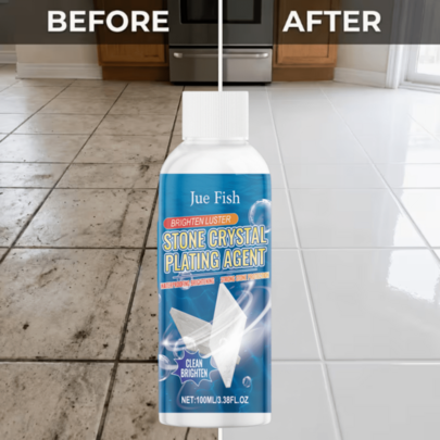 JUE FISH Tile Floor Refresher, Suitable For Tile, Stone, Bathroom, Balcony Floor Tiles, Removes Dirt, Clears Tile Grout Black Stains And Stubborn Floor Stains