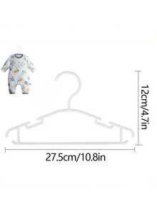 35pcs Plastic Baby Hangers With Anti-Slip Grooves, Suitable For Storing Toddler Clothes, Baby Room Hangers, Baby Gift - Multicolor - View 4