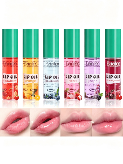 Peinifen Fruit Flavored Lip Balm, Gently Nourishes Dry & Cracked Lips, Relieves Dryness & Tightness, Smooths Lip Lines, Locks In Moisture, Creates Hydrated & Glossy Lips, Long-Lasting Refreshing Daily Lip Care For Women