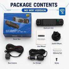 4-Channel 1080P Dash Cam With 3.16-Inch Screen, Supports Front, Left, Right, Rear Recording, Infrared Night Vision And Motion Detection - A - View 8