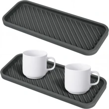 1PC Sink Protector, Sink Splash Guard, Silicone Waterproof Mat, Washbasin, Simple Silicone Soap Holder, Bathroom Faucet Drainer, Storage Cover, Kitchen Accessories Sink Basin - Multi-Functional Storage And Drying Mat, Heat Insulation Mat, Sink Organizer For Cleaning Tools, Including Soap Dispenser, Brush And Sponge - Multicolor - View 11
