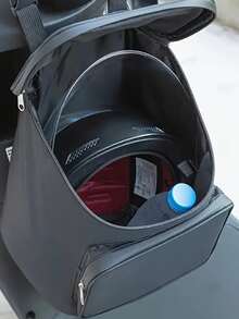 Large Capacity Motorcycle Scooter Hanging Bag - Durable Material Bicycle Storage Bag, Bicycle Motorcycle Helmet Bag, Portable Front Bicycle Bag, Large Capacity Storage Bag, Suitable For Commuting, Travel And Outdoor - Adjustable Shoulder Strap, Touchscreen, Lightweight Bicycle Equipment With Zipper - A - View 10