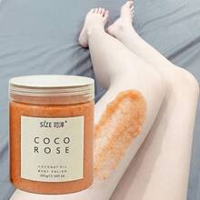 Coconut Oil Body Scrub With Coco Rose, Exfoliating & Moisturizing Body Polish, Softens Rough Dry Skin, Dead Skin Remover For Elbows Knees, 350g - Rose - View 8