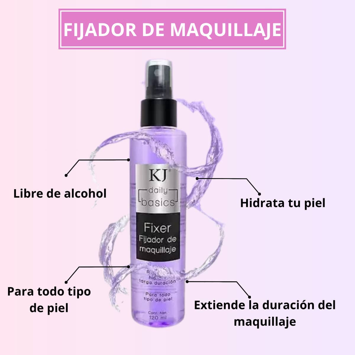 Fijador de Maquillaje, KJ.