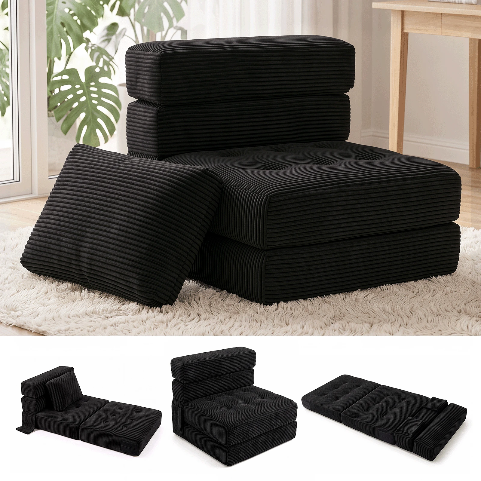 Futons - Black - View 1