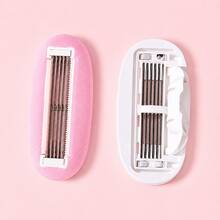 Women's 5-Blade Body Razor, Manual Bikini Shaver, Replaceable Blade Head, Flexible Swinging Blade, Non-Slip Handle, Comes With Travel Storage Box, Dry And Wet Use, Suitable For Legs, Underarms And Bikini Line - Multicolor - View 13