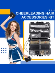 160 Pcs Hair Accessories Kit Complete Set With Bobby Pins Hair Clips Hair Nets Ties Storage Case For Ballet Dance Competition - 金色 - 查看 11