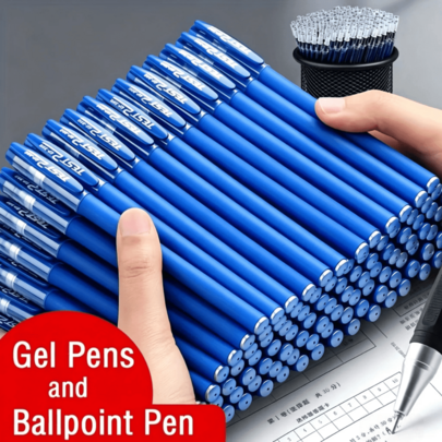 Set de 23 bucăți de pixuri neutre cu capacitate mare, cerneală albastră, design cu priză moale confortabilă și uscare rapidă, vârf fin de 0,5 mm, scriere lină, perfect pentru notițe și scris, consumabile ideale pentru birou și școală, cadouri de zi de naștere, Crăciun, Halloween, Ziua Îndrăgostiților, Anul Nou, pentru prieteni și Paște!