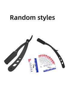 2pcs/Men's Manual Folding Razor - Professional Metal Barber Stainless Steel Manual Shaver, Vintage Face Shaving Knife, Foldable For Home Use, Suitable For Eyebrow And Underarm Shaping - Non-Electric Razor (Blades Not Included), Barber Razor - Safety Razor - View 9
