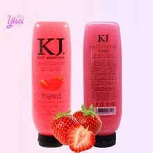 Facial And Body Scrub Gel With Natural Strawberry Extract, KJ. - Hot Pink - View 3