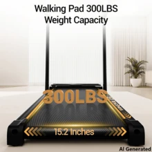 CURSOR FITNESS 3 In 1 Walking Pad Treadmill With 16% Incline, Folding Treadmill With Handle Bar, Portable Treadmills For Home Small, 300 Lbs Capacity - View 3