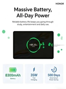 Honor Pad X9 Pro 11.5-Inch Tablet 120Hz Eye-Care Full Screen 8300mAh Large Battery - Multicolor - View 7