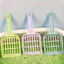 1 cái xẻng xúc cát mèo bằng nhựa bền, dễ vệ sinh, tiện lợi để dọn cát mèo, phù hợp cho cát mèo mịn - Nhiều màu - Xem 9