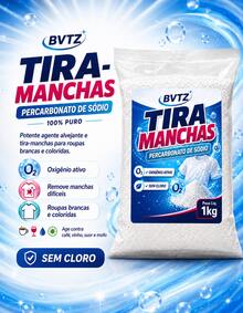 Tira Manchas Para Roupas Percarbonato De Sodio Branqueador Roupas Brancas Encardidas - Em pó - Visão 2