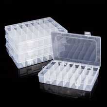 24-Grid Transparent Plastic Storage Box With Secure Lid - Plastic Storage Box With Adjustable Dividers, Multi-Functional Jewelry, Beads, Craft Materials And Small Tools Organizer - Compact Design, Easy Classification And Storage, Jewelry - Multiple Styles - View 4