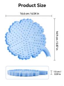 1PC/2PCS Leaf Shaped Silicone Trivet Mat, Heat Resistant Table Coaster, Multifunctional Drainage Pad, Non-Slip Pot Bowl Holder For Kitchen Dining Table Decor - View 8