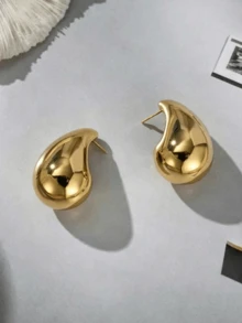 New Design Exaggerated Water Drop Earrings For Women, Daily Wear, Christmas Gift, Valentine's Day Gift - Gold - View 8