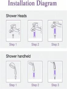 1PC Fragrance Shower Water Filter, Replaceable Aroma Cartridge Showerhead Filter, Vitamin C Scented Bathing Filter For Bathroom, Easy Install Shower Filter Accessory, Lavender/Rose/Lemon/Jasmine/Cherry Blossom - Shower Head Filter - View 8