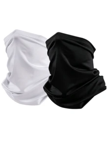 1pc Or 2pcs Or 3pcs Unisex Solid Color Breathable Sun Protection Face Mask Neck Gaiter, Suitable For Daily Walking, Cycling, Running, Fishing, Hiking, Leisure And Vacation - Multicolor - View 15