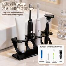 Electric Toothbrush Holder, Suitable For Bathroom Countertop And Kitchen Sink; Space-Saving Storage Rack (Can Hold Toothpaste, Cosmetics And Daily Necessities), Practical And Waterproof. - Multicolor - View 8