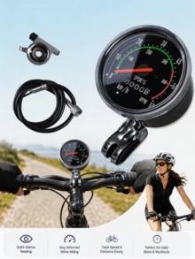 3pcs/Pack Black Universal Odometer And Bicycle Speedometer, Classic Mechanical Speedometer Suitable For Bicycles, Suitable For Outdoor Cycling - Multicolor - View 8