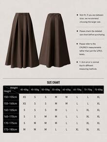 Back To School Fashion High-End Loose Pleated Wide Leg Skorts Autumn Fashion High-End Loose Pleated Wide Leg Skorts Professional Back To School Halloween Christmas - Coffee Brown - View 7