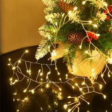 Đèn LED cây thông Noel, đèn trang trí Giáng sinh, dây đèn fairy dùng nguồn USB, phù hợp trang trí cây, nhà, hiên, tiệc, đám cưới - Đèn pháo hoa USB - Xem 2