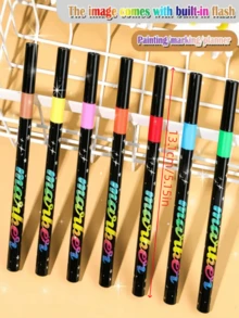 24-Color - 120-Color Children's Flash Markers, With A Flash Effect, Suitable For Photo Album Handmade DIY And Children's Art Supplies - Multicolor - View 3