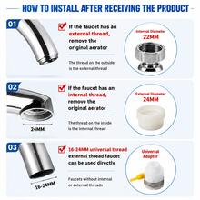 5/10/15pcs Faucet Water Filter Set, Includes 4/10 Replacement Filter Cartridges, Kitchen Faucet Water Filtration Accessory, Anti-Splash Easy Installation Sink Filter, For Cleaner Home Water - View 2