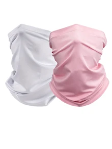 1pc Or 2pcs Or 3pcs Unisex Solid Color Breathable Sun Protection Face Mask Neck Gaiter, Suitable For Daily Walking, Cycling, Running, Fishing, Hiking, Leisure And Vacation - Multicolor - View 18