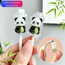 ABS Resin Cable Protector: Protect Your Cables From Damage And Peeling. Type-C Data Cable Protector, Charging Cable Protector Cover, Fashion Accessory, Decorated With Cute Cat Coffee Cup Theme Design - Cartoon Animals - View 14