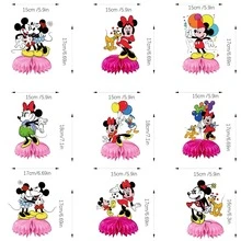 Panini 米妮鼠蜂巢桌面裝飾品，卡通角色桌面擺件，生日派對裝飾用品 - 彩色 - 查看 3