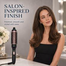2026 Upgraded Multifunctional Rotating Hair Straightener & Hot Styler - Ionic Curling Iron & Straightener, Wet/Dry Blow Dryer Brush - Black - View 6