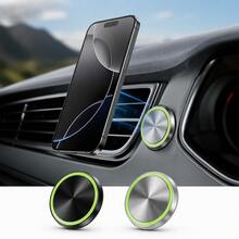 2 Pieces Of TDK23 Luminous Model - Black/Luminous Model - Moonlight Silver/One-Size-Fits-All Portable Multi-Purpose Aluminum Alloy Car Storage Box Organizer For Center Console Glow-In-The-Dark Vehicle Interior Accessories Universal Fit - TDK23 - View 4