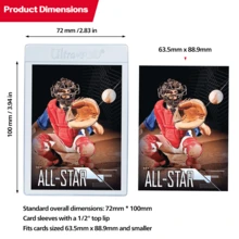 Vorinclex 200PCS Card Saver Semi Rigid Card Holder For PTCG/ Graded Card Submittions/ Trading Card. Protector Fit For Standard Baseball Cards Toploaders - Multicolor - View 10