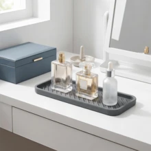 1PC Sink Protector, Sink Splash Guard, Silicone Waterproof Mat, Washbasin, Simple Silicone Soap Holder, Bathroom Faucet Drainer, Storage Cover, Kitchen Accessories Sink Basin - Multi-Functional Storage And Drying Mat, Heat Insulation Mat, Sink Organizer For Cleaning Tools, Including Soap Dispenser, Brush And Sponge - Multicolor - View 4