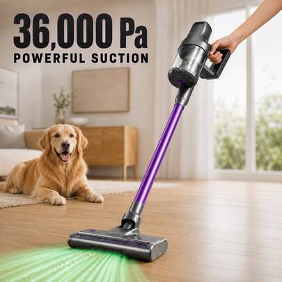 High-Power Home Quiet Vacuum Cleaner With A 5-Stage Filtration System, 180° Rotating Floor Head, Combining Sweeping, Vacuuming, And Mopping Functions. Suitable For Household, Pet Hair, And Car Cleaning. Ideal Father's Day Gift.