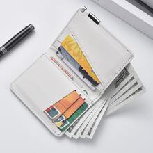 Men Chinese Dragon Print Bi‑Fold Wallet, PU Leather Multi‑Card Slots Short Purse, Slim Portable Cash Card Holder For Daily Use - Multicolor - View 10