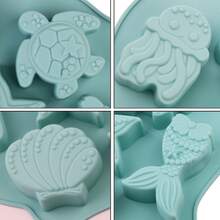 1 buah Cetakan Silikon Makhluk Laut Bentuk Kuda Laut, Kura-kura, Putri Duyung, Alat Pembuat Lilin Aromaterapi DIY, Cetakan Resin Epoksi DIY, Cocok untuk Dekorasi Rumah, Hadiah Liburan, Kreasi Kerajinan Rumah, Pembuatan Ornamen Dekoratif - MultiWarna - View 8